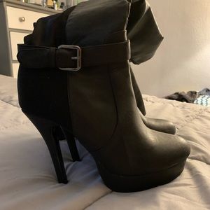 Charlotte Russe High heel black boots!